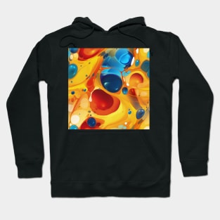 Abstract oil and water mix background Hoodie